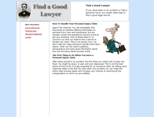 Tablet Screenshot of find-a-good-attorney.com